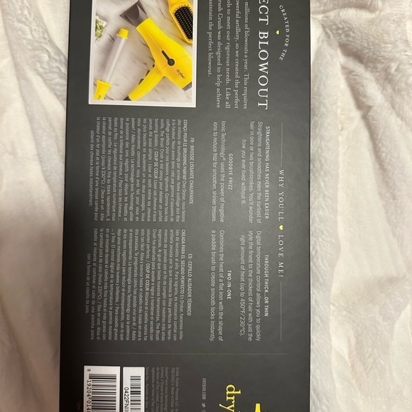 COPY - COPY - Drybar The Brush Crush Heated Straightening Brush Brand new! - Picture 7 of 9